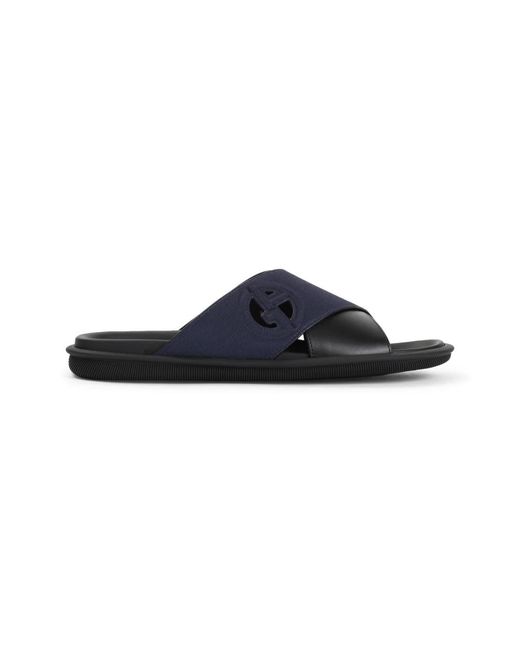 Sliders Giorgio Armani de hombre de color Blue