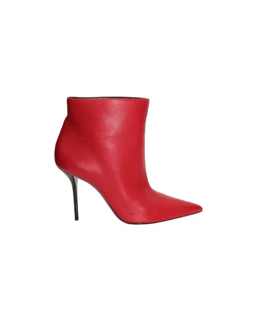 Saint Laurent Red Heeled Boots