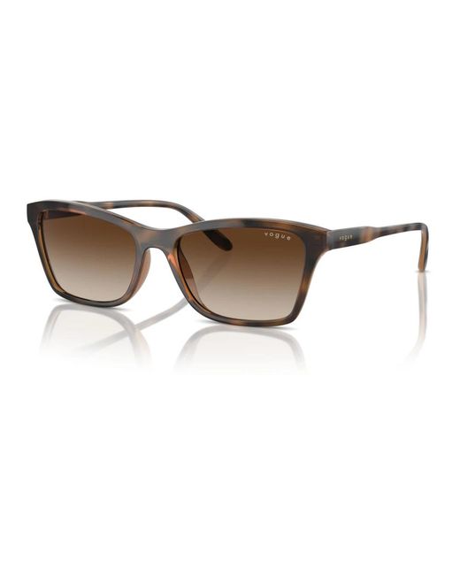 Vogue Stylische sonnenbrille in havana/brown shaded,schwarze sonnenbrille