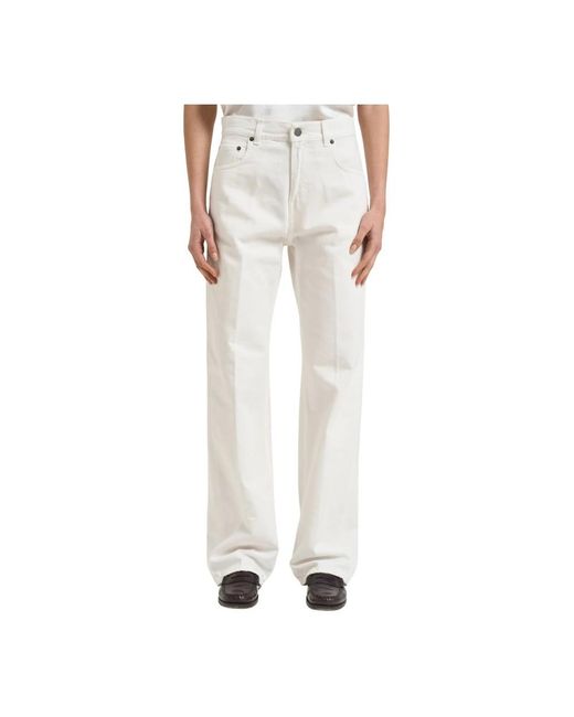 Haikure White Straight Fit Jeans