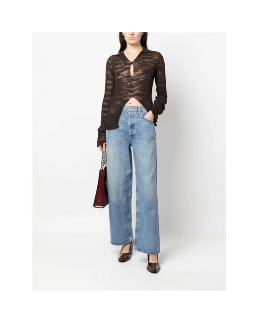 Agolde Wide Jeans in het Blue