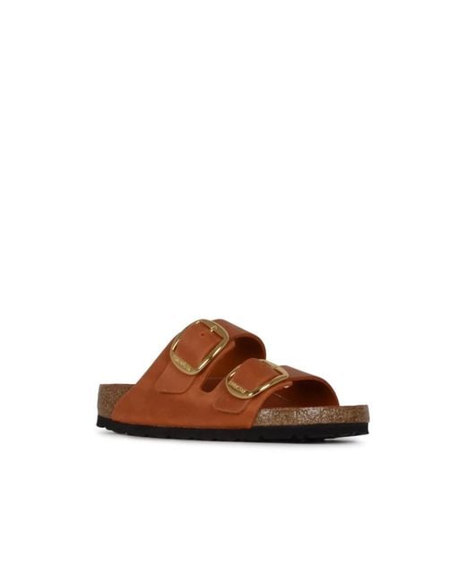 Birkenstock Brown Sliders