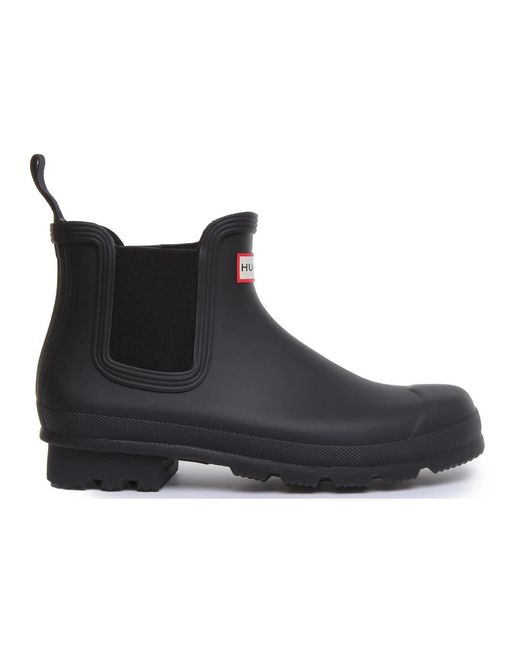 Hunter Black Chelsea Boots for men