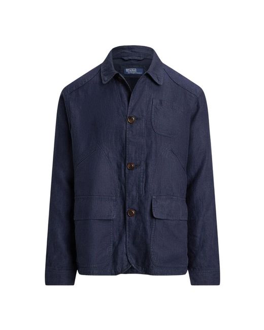 Ralph Lauren Blue Light Jackets for men