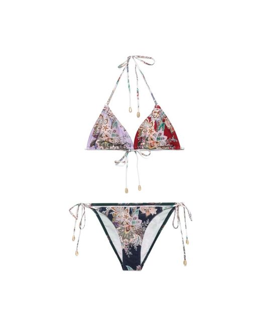 Zimmermann Rhiannon Bikini in het Multicolor