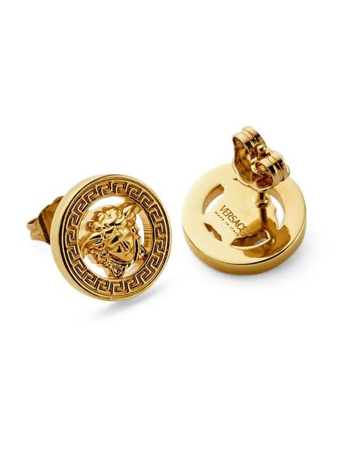 Earrings Versace de color Metallic