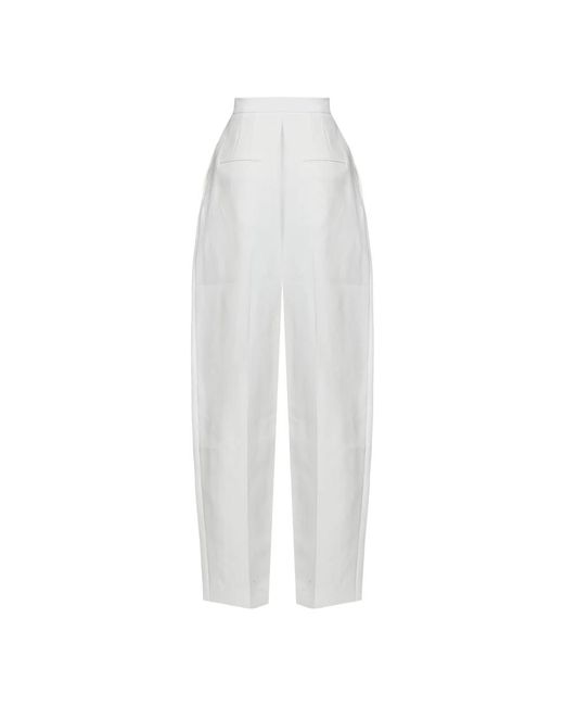 Trousers > wide trousers Khaite en coloris White
