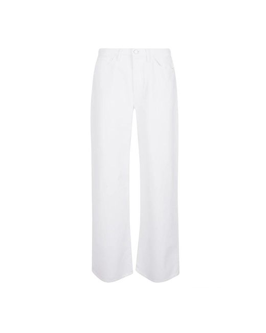 3x1 White Wide Trousers