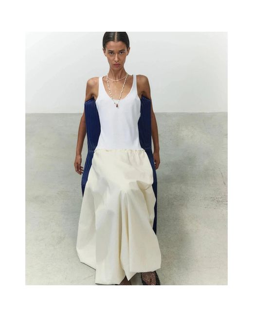 Alysi White Maxikleid