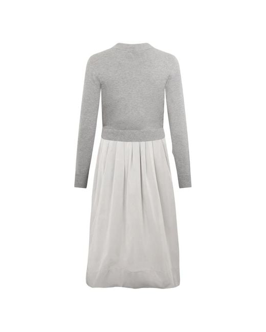 Peserico Gray Midi Dresses