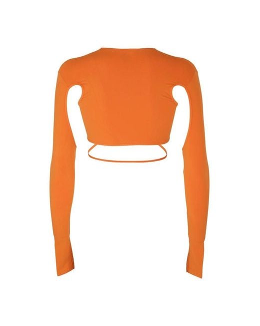 ANDREA ADAMO Orange Jersey Sculpting Shapewear