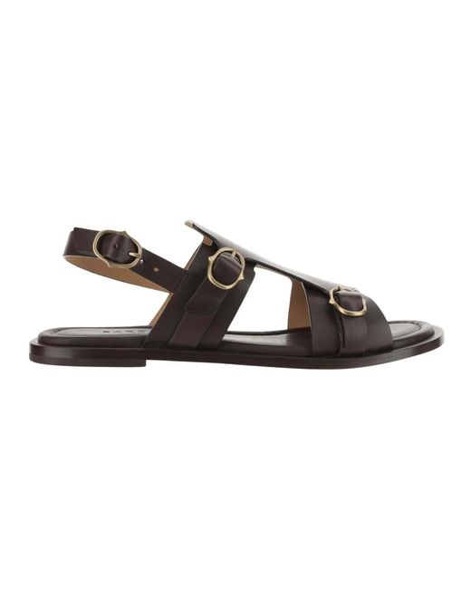Sartore Brown Flat sandals