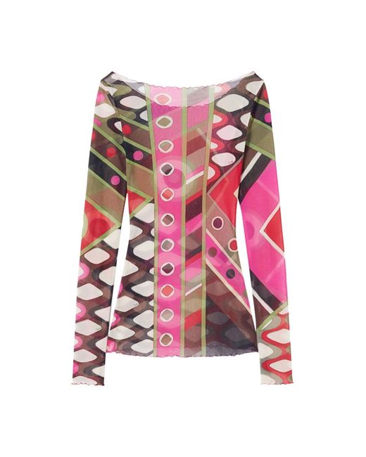 Emilio Pucci Pink Long sleeve tops