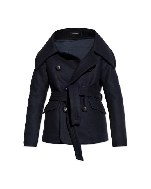 DSquared² Blue Wollmantel
