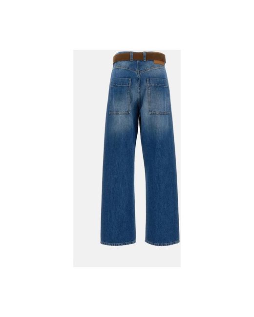 Wide Jeans Plan C de color Blue