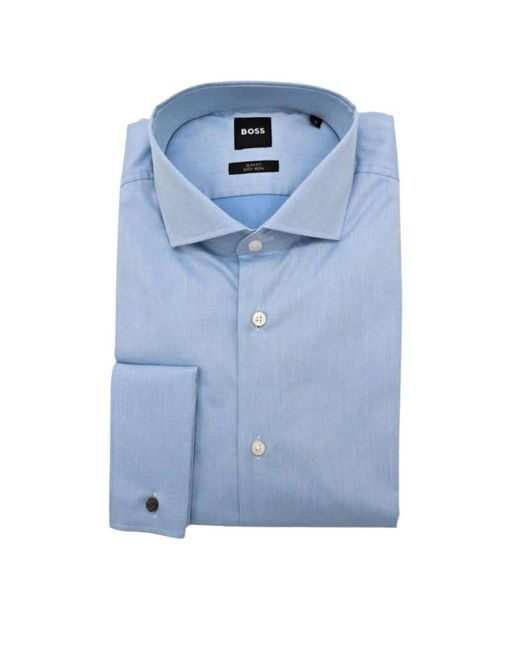 Boss Blue Formal Shirts for men