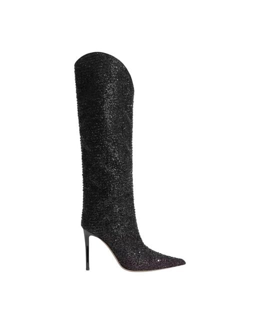 Alexandre Vauthier Black Heeled Boots