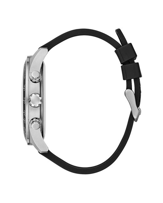 Orologio al quarzo magnitude con cinturino nero di Guess in Black da Uomo