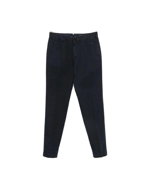 Incotex Blue Suit Trousers for men