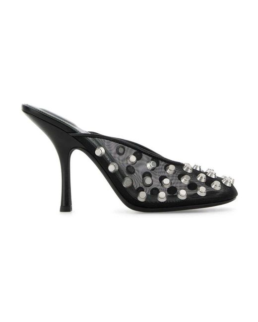 Alexander Wang Black Heeled Mules