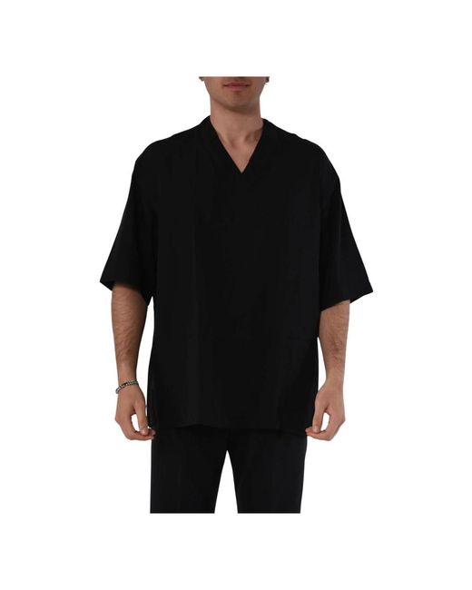 Costumein Black Short Sleeve Shirts for men