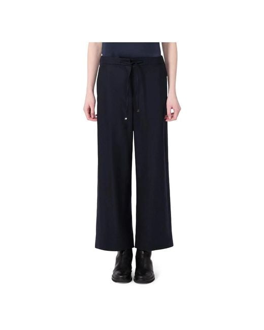 Max Mara Blue Wide Trousers