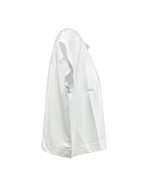 D.exterior White Polo Shirts