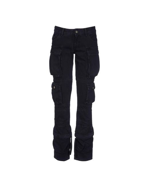 Slim-Fit Trousers The Attico de color Blue