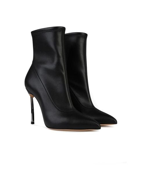Casadei Black Heeled Boots