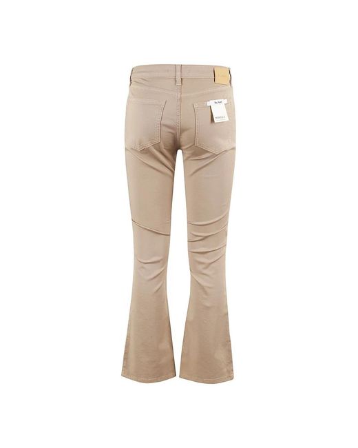 Re-hash Broeken ,Bruin ,Katoen Nude Flared Jeans Met Medium Taille in het Natural