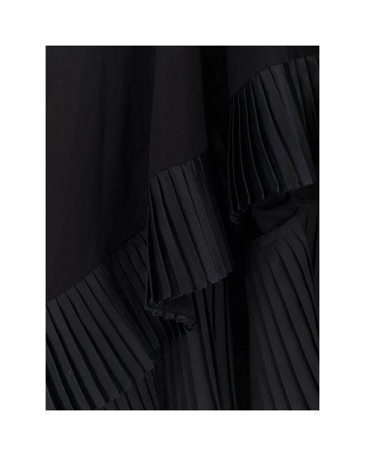 Sacai Black Midi Dresses