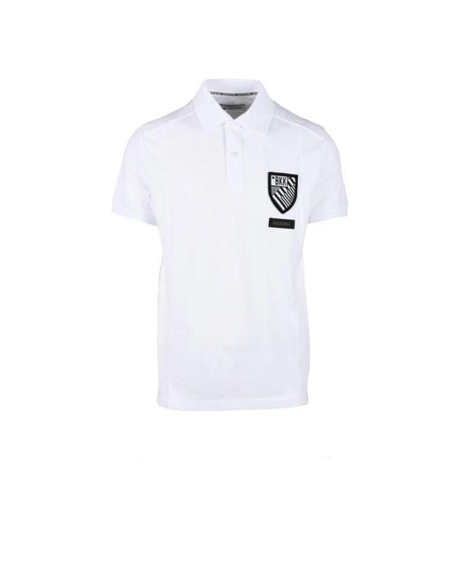 Bikkembergs White Polo Shirts for men