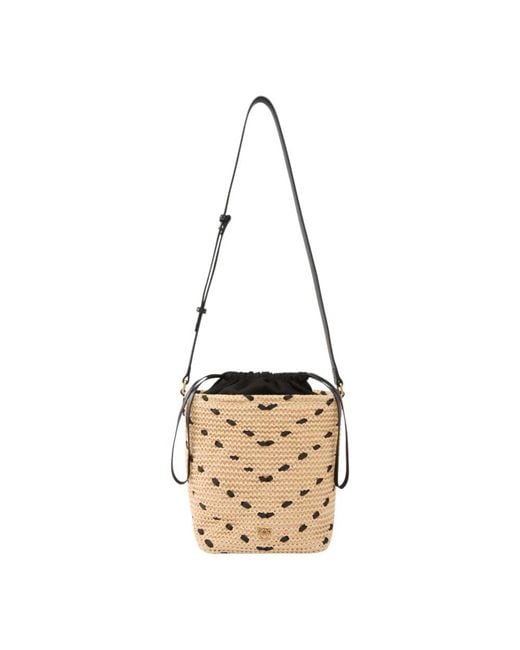 Pinko Metallic Bucket Bags