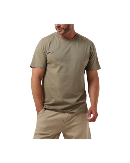 SELECTED Tops ,Groen ,Katoen Polo & T-Shirt O-Neck Tee in het Green voor heren