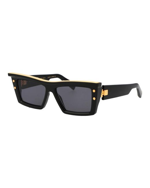 Balmain Black Stylische b-vii sonnenbrille für den sommer