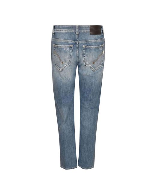 Dondup Blue Straight Fit Jeans