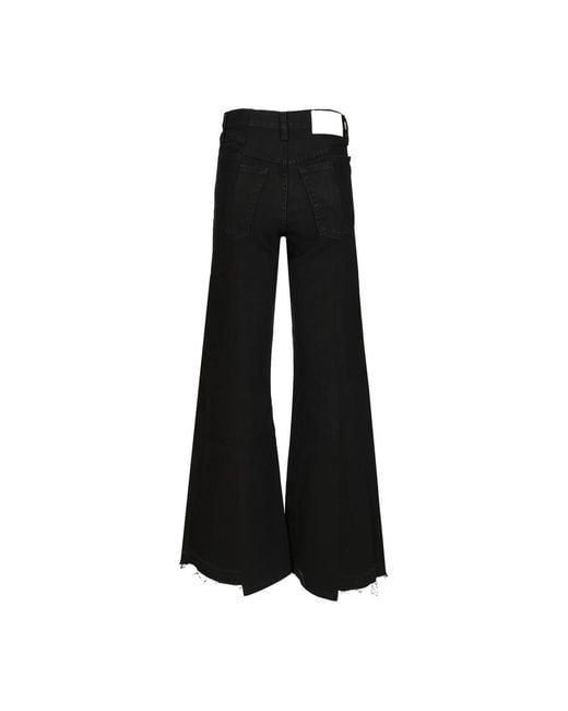 E.L.V. Denim Black Wide Jeans