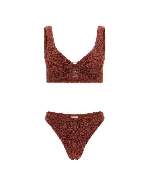 Hunza G Red Bikinis