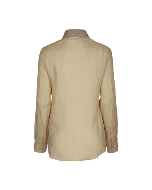 Jacob Cohen Overhemden ,Camicia M/L Borchie in het Natural