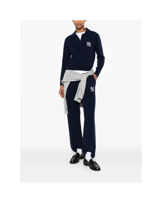 Sporty & Rich Blue Cashmere Knitwear for men