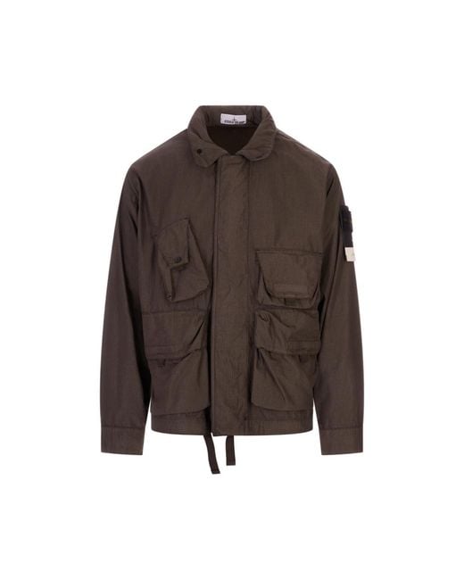Stone Island Brown Light Jackets for men