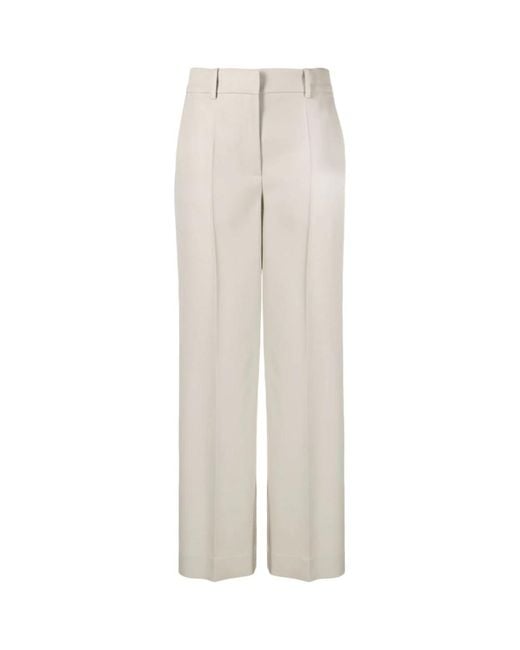 Pantalones de lana anchos de lujo The Row de color White