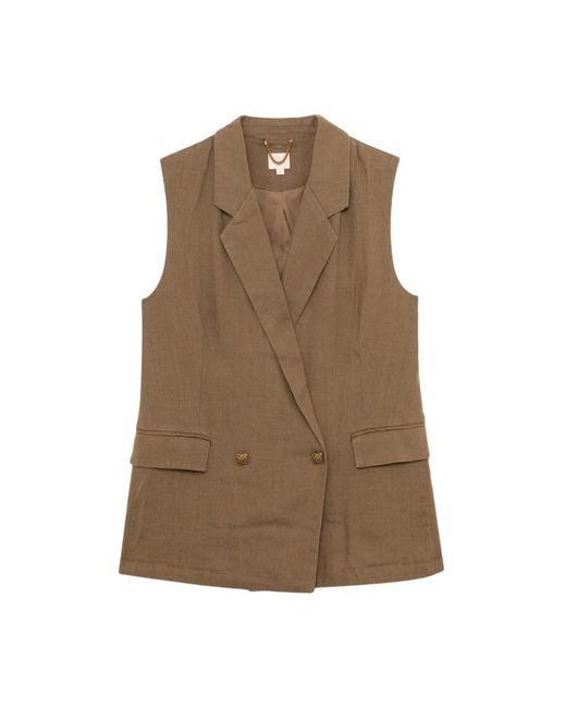 Gianni Lupo Brown Waistcoats