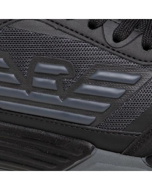 EA7 Black Shoes for men