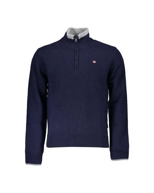 Turtlenecks Napapijri de hombre de color Blue