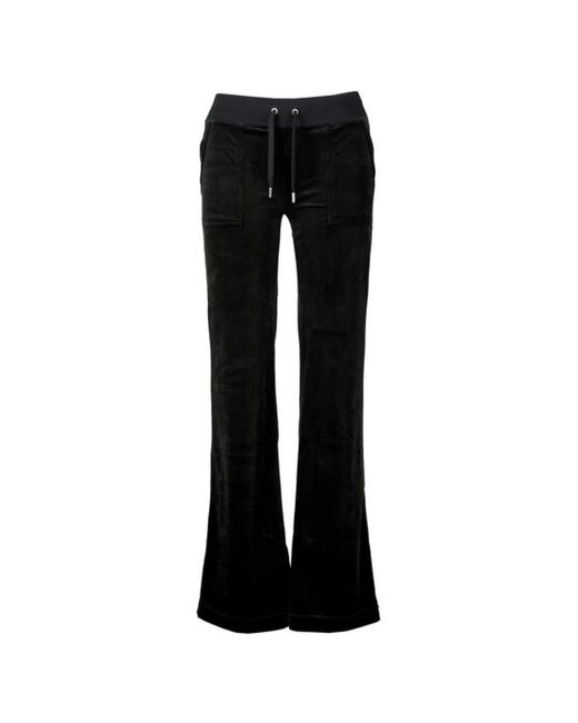 Flare jeans layla low rise di Juicy Couture in Black