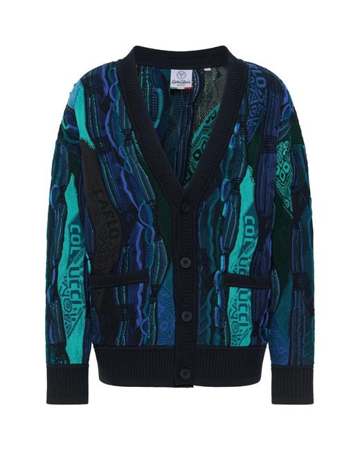 Cardigans carlo colucci de hombre de color Blue