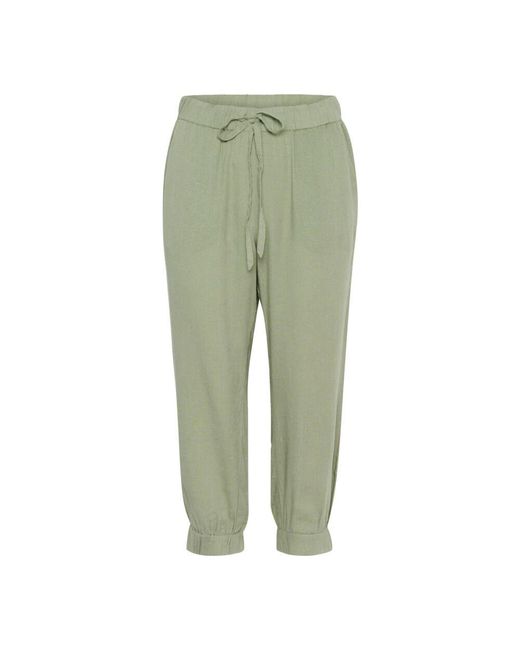 Sweatpants Kaffe en coloris Green