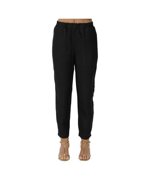 Slim-Fit Trousers Alpha Studio de color Black