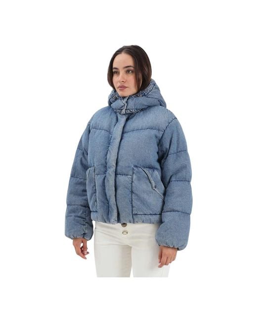 Levi's Western Bubble Shortie Jacket in het Blue